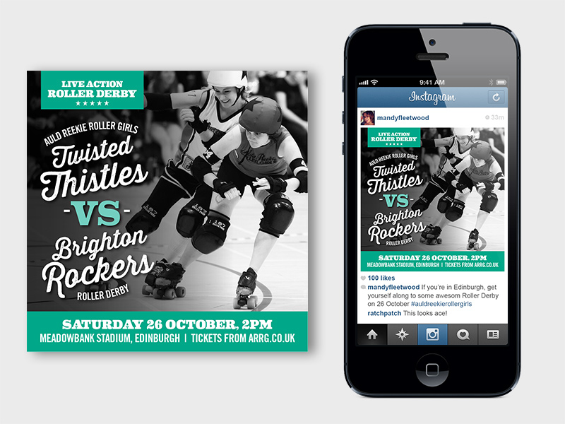 Auld Reekie Roller Girls Roller Derby Mandy Fleetwood