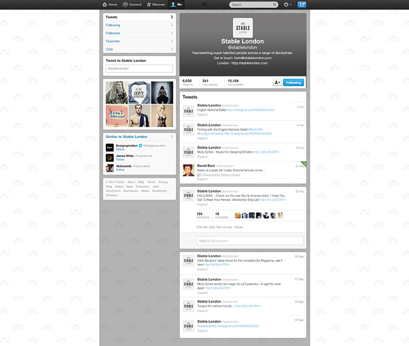 Stable London Twitter GUI